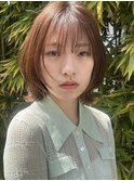 顔周りレイヤーボブ
