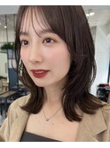 20代30代40代レイヤーカットミディアムボブくびれレイヤー