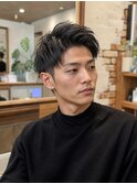 爽やかアップバングショート