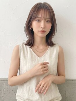 トイズファクトリー(Toys Factory)の写真/【小顔見せ】1mm単位の顔周りカットで理想を実現☆似合うが見つかる高技術にお任せ♪顔周りレイヤー/茨木