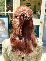 キャンバス バイ ネオリーブ 横浜西口(Canvas by neo.)&nbsp;横浜 お呼ばれヘアアレンジ カチモリハーフアップ