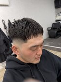 クロップ×ヒートカール[成田駅/Men's/メンズカット/パーマ]