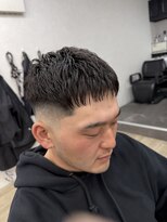 スウェル 成田店(Swell)&nbsp;クロップ×ヒートカール[成田駅/Men's/メンズカット/パーマ]