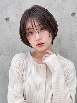 ゲイン(Gain) ショートカット×白髪ぼかし、ハイライト×縮毛矯正×髪質改善