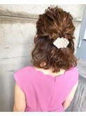 ミディアムヘアセット＊ハーフアップ 溝の口シュリット