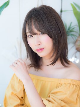 オーブ ヘアー アムール 学芸大学店(AUBE HAIR amour) ミディアムレイヤースタイル