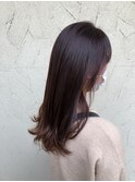 ルーズヘア/レッドブラウンカラー