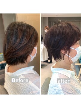 キミトヘアデザインアンドスパ(Kimito Hair design&spa) 骨格補正カット　大人ショート