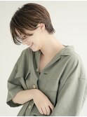 ボブ/カーキグレージュ/マッシュショート/大人かわいい[新宿駅]