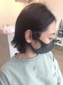 ブリーチフェイスフレーミング切りっぱなしボブ