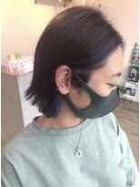 アーブル ヘアーアンドメイク(ARBRE) ブリーチフェイスフレーミング切りっぱなしボブ