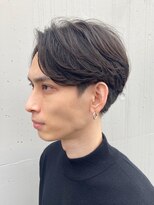 エリマ 調布(elima)&nbsp;センターパートアップバングツーブロックメンズスパイラルパーマ