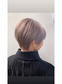 ショート×ラベンダーベージュ