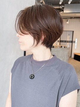 アイティー バイ アルバム 中野店(IT by ALBUM) ブラウンショート_グレージュカラーボブウルフ_ba403721