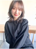 【unami】ミディアムレイヤー×ニュアンスパーマ 澤田杏奈