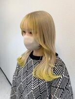 アンククロス 青山店(ANKH CROSS)&nbsp;くすみミルクティー×イエローデザインカラー【Mizuki】