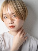 艶髪ハイトーンカラーマニッシュショートx戸田公園10代20代30代