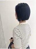 YOKE 大人ボブ切りっぱなしボブミニボブアッシュブラック