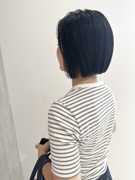 ヨーク(YOKE) YOKE 大人ボブ切りっぱなしボブミニボブアッシュブラック