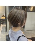 丸みショート×ポイントハイライト