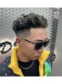 メッシュ×極道パーマ