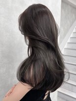 ノイズオオサカ 梅田店(NOISM OSAKA)&nbsp;アッシュグレーレイヤーカットアッシュ20代30代40代韓国ヘア艶髪