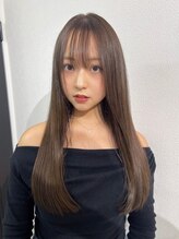 《*ダメージレスで楽しめる、ブリーチなしダブルカラー*》派手すぎず透け感のある色味で垢抜けをプラス＊