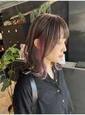 【札幌円山】アンブレラカラー/デザインカラー/ペールピンク