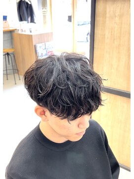 エッジ(EDGE) 大分メンズ刈り上げマッシュシャドウパーマスタイル