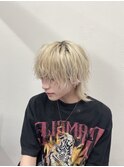 ハイライト/マッシュパーマ/ウルフ/アッシュブラック/渋谷駅