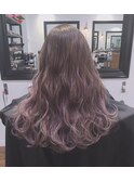 【栄矢場町】ピンクアッシュ、ブリーチなしダブルカラー