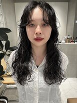 テクネ 天神大名(techne) 天神大名顔周りレイヤーカットミディアムボブタッセルボブパーマ