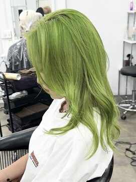 ルシティ(Le City) lime Green 【ダブルカラー/ブリーチ/髪質改善】