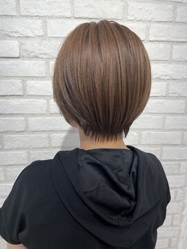 アッシュ 稲田堤店(Ash) シアーブラウン×ショートボブ