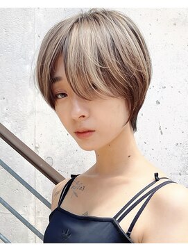 セイドット フクオカ(Say.FUKUOKA) 【Say.福岡】前髪長めショート×アンブレラカラー×ケアブリーチ