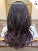 パープルアッシュグラデーションカラー☆ニュアンスカラー
