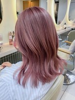 テトラ バイ ネオリーブ 横浜西口店(tetra by neolive)&nbsp;ピンクカラーブリーチダブルカラー髪質改善横浜N