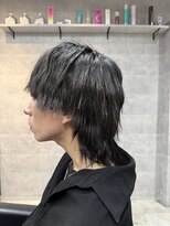 ルイス(L'wis)&nbsp;メンズエクステ/中性ウルフ/マッシュウルフ/20代/黒髪