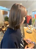 透明感ブラウンボブ
