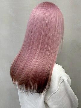 ピンク/裾カラー/ブリーチ/髪質改善