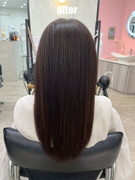 ケーオーエスピンク(K O S pink) 髪質改善してストレート