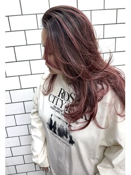 ギミックパシャ(GIMMICK pasha) バレイヤージュ/ピンク/バタフライレイヤー