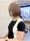 ハッシュカット/顔周りカット/横浜/ハイトーン/金髪