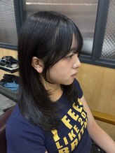 リドルヘアー 黒磯店(Riddle HAIR)&nbsp;結んで可愛いミディアムレイヤー