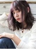 透明感アッシュバイオレット