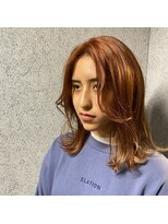 アンフェインド02(UNFEIGNED 02)&nbsp;クラゲヘアー/小顔に見せるヘア/ココアベージュ/伏見/栄