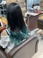 カプア 仙台駅前店(Kapua)&nbsp;グラデーションカラー　ミントグリーン