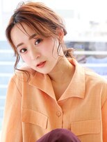 ラフィス ヘアーセプト 銀座店(La fith hair sept)&nbsp;【La fith】オレンジベージュ×カジュアルアレンジ