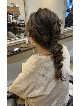 マジョリルゥ 寝屋川店(ma jolie.lou) 編みおろしヘア