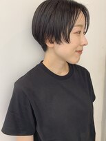 ノーム(norm) 前髪なしショート/ハンサムショート/黒髪ショート